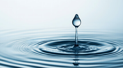 高速摄影记录下一滴水在入水前后