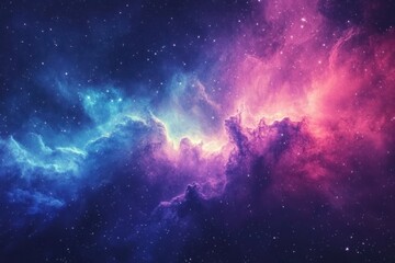 Stunning Cosmic Nebula in Vibrant Colors