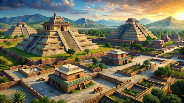 Ancient ruins of Tenochtitlan showcasing the rich history and culture of the Aztec civilization