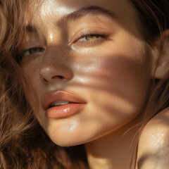 close up portrait of a woman