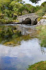 old stone bridge over the river