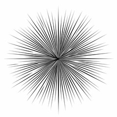 Naklejka premium A radial burst design featuring multiple sharp lines radiating outward.
