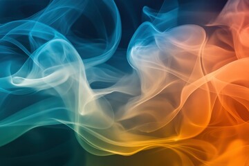 Obraz premium Colorful Abstract Representation of Smoke Patterns