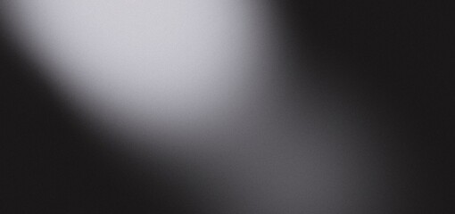 Abstract Black and White Gradient Background with Soft Light and Shadows