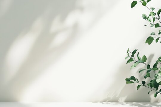 Clean Background for Online Meetings with Greenery