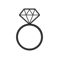 Diamond ring vector logo