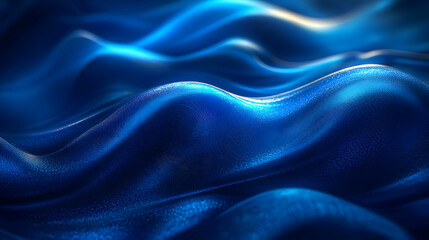 Obraz premium Abstract Blue Waves 3D Background