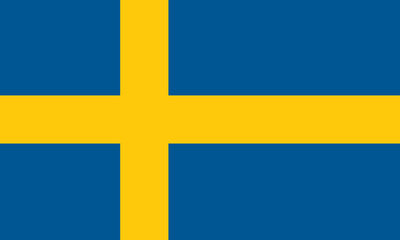 Sweden flag vector illustration in high quality for ui and ux, website or mobile application