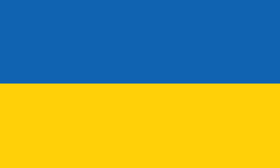 Flag of Ukraine. Vector illustration. The color of the original.