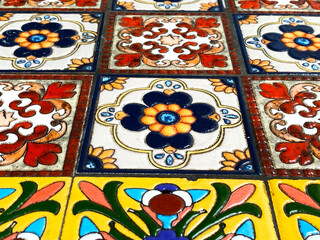 detail of a mosaic in the palace