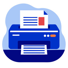 Office printer, document printing
