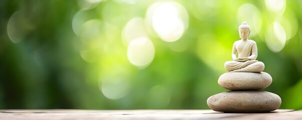 Obraz premium Tranquil Scene - Embrace Inner Peace and Stillness in an Ethereal Environment for Gentle Calm and Awareness