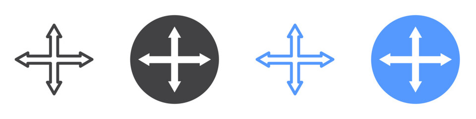 Obraz premium Drag icon Flat art in black and white isolated