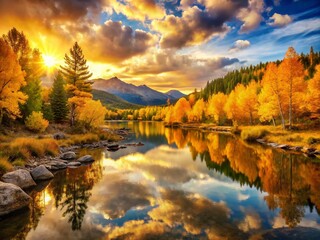 Fototapeta premium Captivating Goldenheart: A Stunning Display of Nature's Beauty and Warmth in Vibrant Golden Hues and Textures