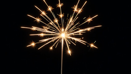 sparkler shining dark backdrop new year eve