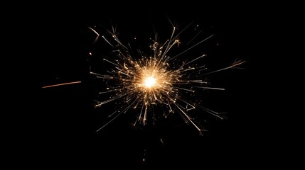 Fototapeta premium A sparkling display of fireworks in the night sky, capturing the energy and excitement of a festive celebration.