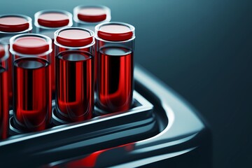 The process of blood analysis in a medical laboratory using specialized equipment and test tubes to ensure reliable and accurate test results.