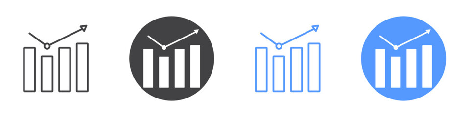 Sales icon Flat art in black and white isolated
