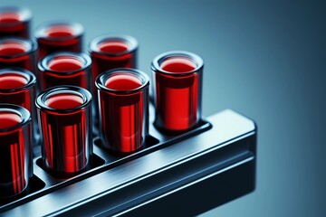 Blood testing in the laboratory, visualizing modern equipment and processes aimed at obtaining accurate medical information and diagnosing diseases.