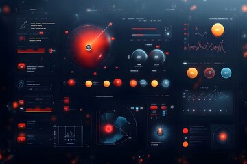 Alluring digital data design with elegant and modern user interface layout