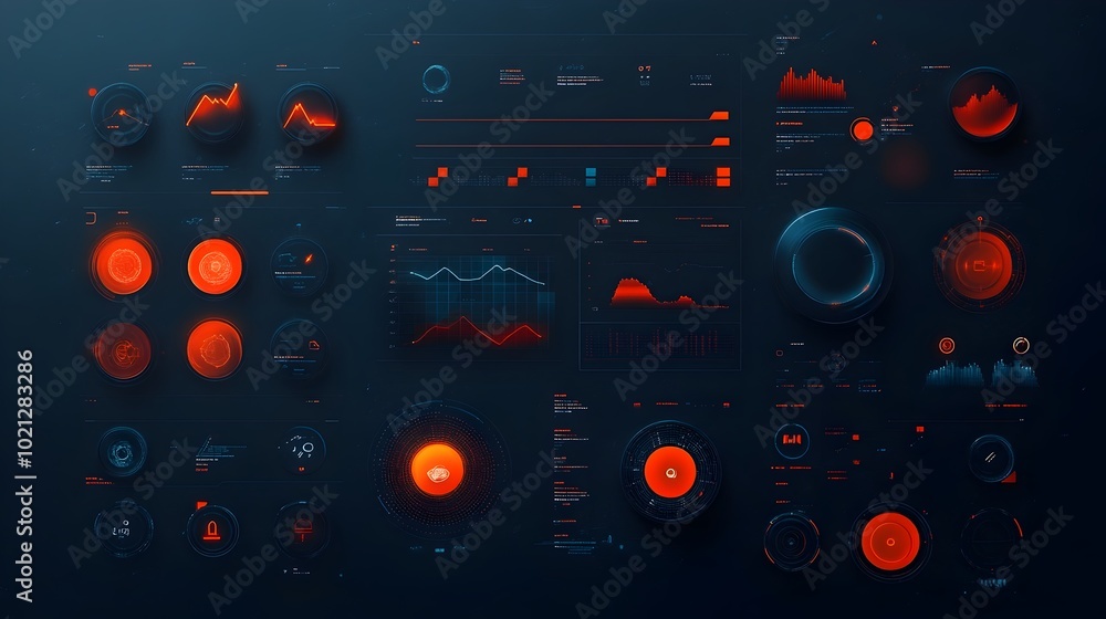 Poster sleek and futuristic digital data presentation with intuitive user interface immersive heads up disp