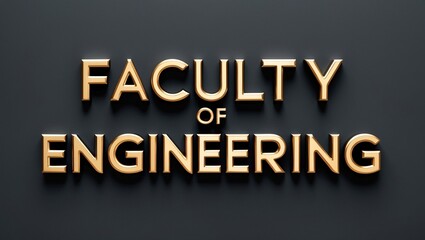 Faculty of Engineering Signage in Bold Design