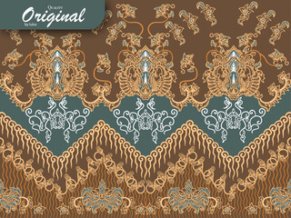 background batik vector from indonesia
