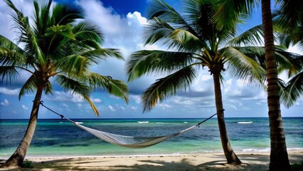 trees on the beach