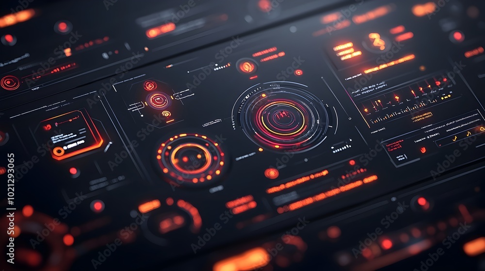 Poster captivating digital data graphics with sleek and minimalist user interface design futuristic technol
