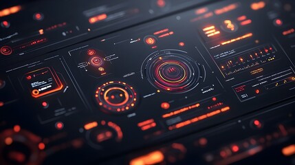 Obraz premium Captivating digital data graphics with sleek and minimalist user interface design futuristic technology features