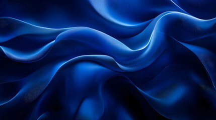 Obraz premium Abstract Blue Wave Background - Digital Art