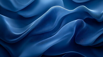 Obraz premium Abstract 3D Blue Wavy Background