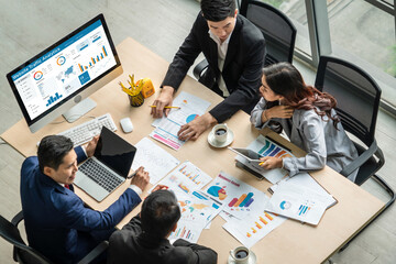 Computer software for website traffic analytics data on computer screen. Concept of SEO search...