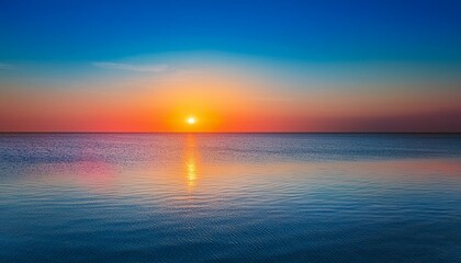 Obraz premium Sunset over the ocean