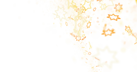 stars gold modern frame in 3d