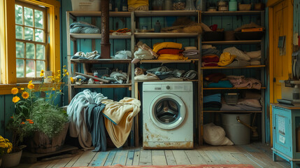 Laundry Room.  Washing Machine