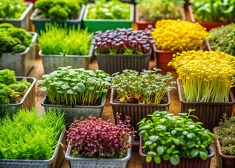 Colorful Microgreen Labels for Gardening, Organizing, and Identifying Fresh Herb Plants and Sprouts