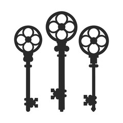 Vintage Key Silhouette Set Illustration.
Minimalist Vintage Key Vector Design.
Classic Vintage Key Icon Set Design.