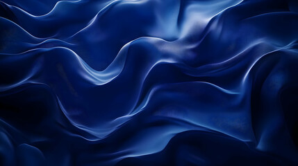 Obraz premium Abstract Blue 3D Waves Background