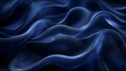 Obraz premium Abstract 3D Background - Blue Wavy Texture