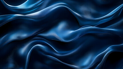 Obraz premium Abstract Blue Wavy Background Illustration