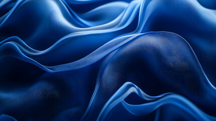 Obraz premium Abstract Blue Fabric Waves Background