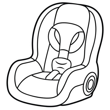 recommend clip art: Baby Car Line Art Silhouette..