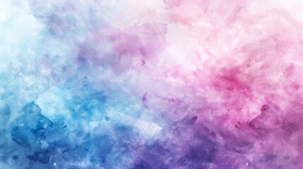 Fototapeta premium Abstract Watercolor Background - Pastel Blue and Pink Gradient