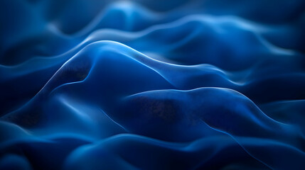 Obraz premium Abstract 3D Blue Wavy Background