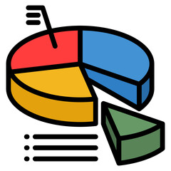 Pie Chart Icon For Design Element