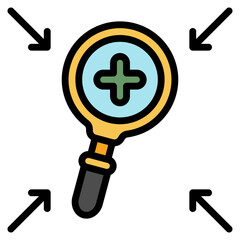 Zoom In Icon For Design Element