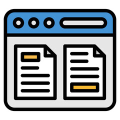 Header & Footer Icon For Design Element