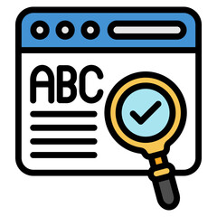 Spell Check Icon For Design Element