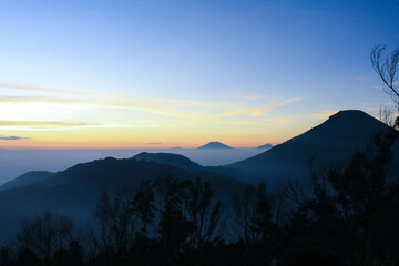 sunrise in the mountains